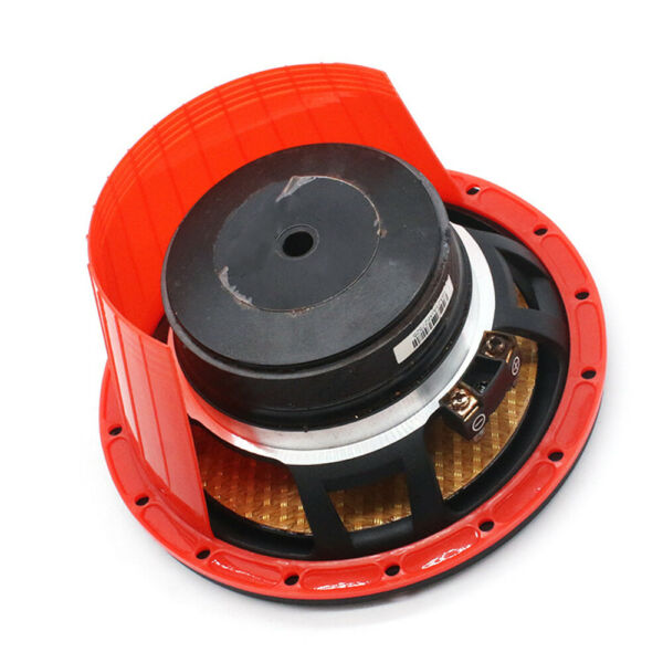1 Pair 6.5inch Car Door Audio Speaker Ring Waterproof Cover Protector Black Red