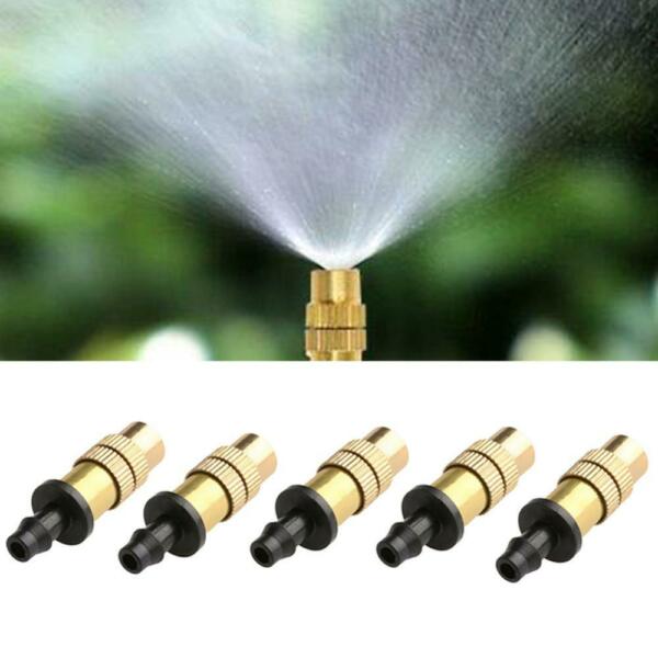1.2mm Brass Adjustable Mist Nozzle Misting Sprinkler for Outdoor Cooling System