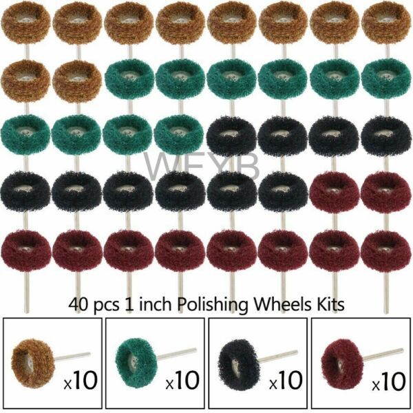 40pcs Grinding Polishing Shank Craft Bits For Dremel Rotary Tool Accessories Kit