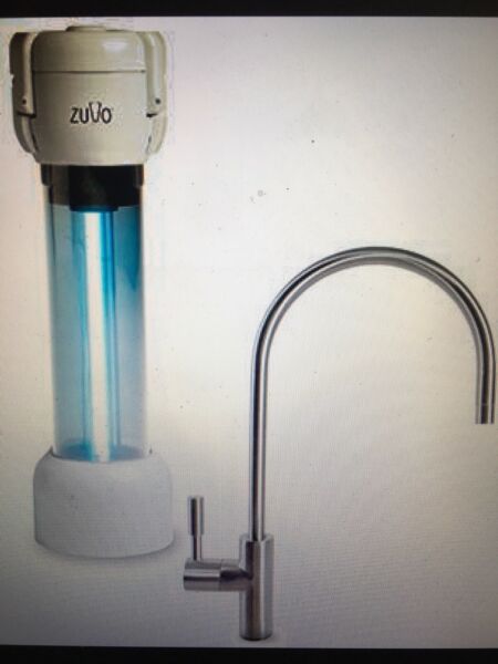 $29 WATER FILTER SYSTEM Zuvo ZBF Under Sink UV Filter Sys. w Faucet CHROME