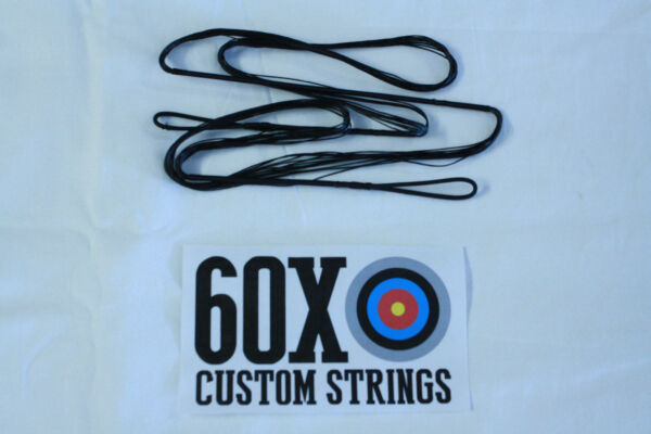 60X Custom Strings 37 16 Strand Black Dacron B50 Teardrop Bowstrings Bow String