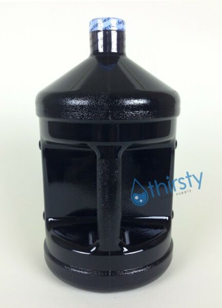 1 Gallon Black Polycarbonate Water Bottle Jug Container Drinking Aqua H2O New