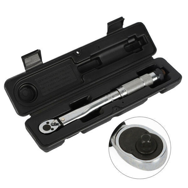 1 4 inch Drive Torque Wrench Tools with Box Foot Pound 5 25NM Drive Click