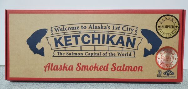 20 oz Smoked Sockeye Salmon Sampler 5 pouches Wild Alaskan Ready to eat