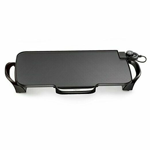 07061 22 inch Electric Griddle With Removable HandlesBlack