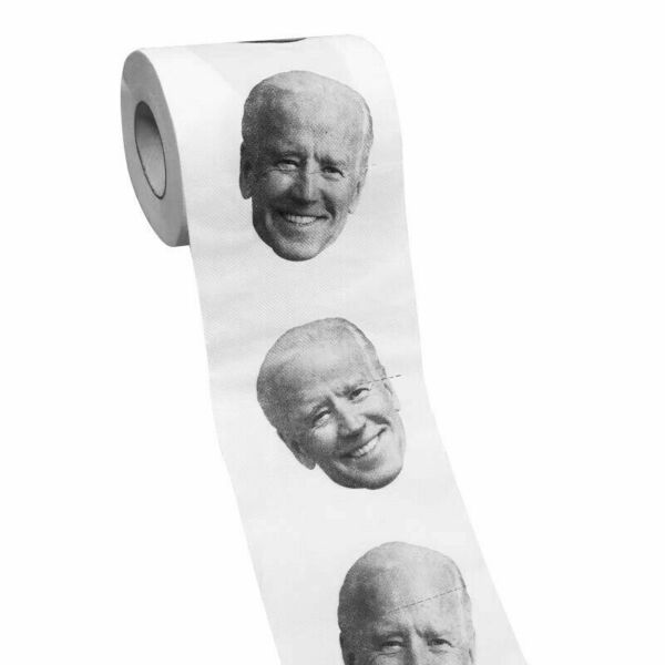 1 Roll Toilet Paper Trump Biden Nancy Obama Hillary Funny Novelty Gag Party Gift