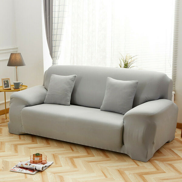 1 2 3 4 Slipcover Sofa Covers Spandex Stretch Couch Cover Furniture Protector
