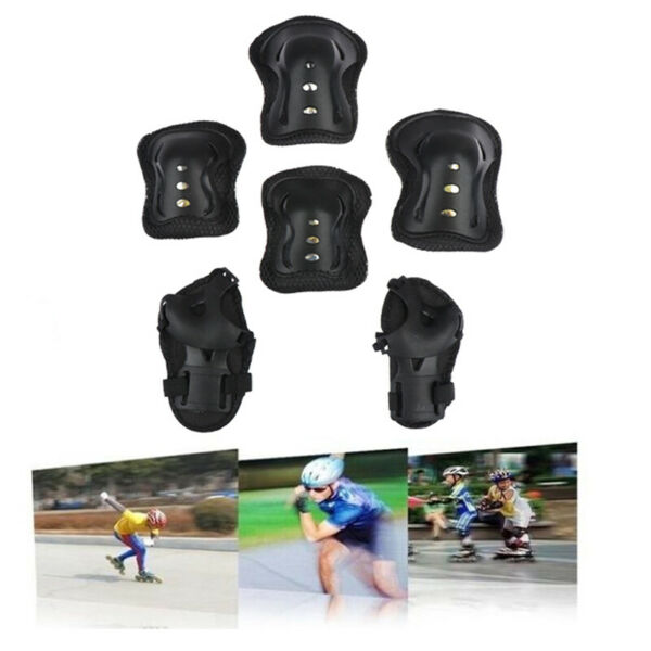 6PCS Kids Protective Gear Knee Pads Elbow Wrist Roller Skating Safety ProtecBVO
