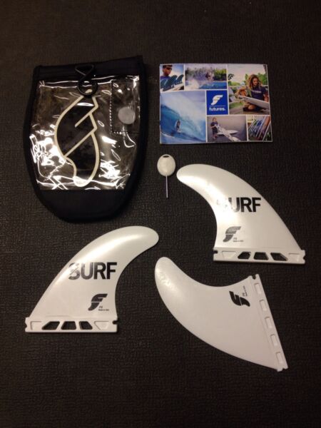 1 Set Of 3 Fins Futures Transworld Surf Board F6 Thruster Fins Surfing Size M