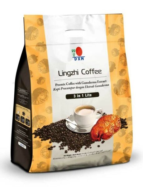 1 Pack DXN Lingzhi Coffee 3 In 1 Lite With Ganoderma Extract 20 Sachets