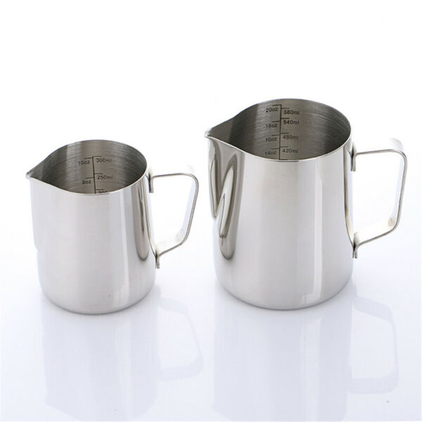 1 Pc Stainless Steel Milk Frothing Jug Mug Cup Coffee Latte Pitcher Craft Jug UK