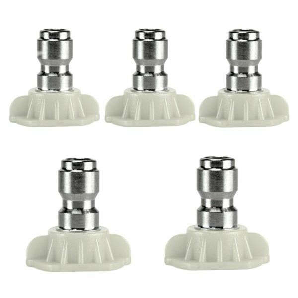 1 5 Power Pressure Washer Spray Nozzle Tips 1 4 Quick Connection White 40 Degree