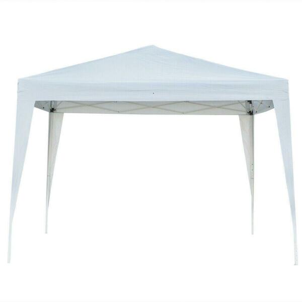 10x10 FT Portable EZ Pop Up Canopy Gazebo Wedding Party Tent Patio Canopy White