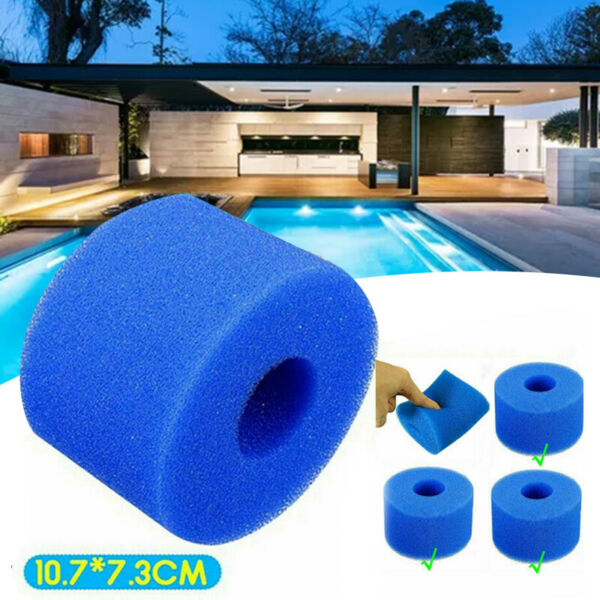 1 2 4 6Foam Spa Hot Tub Filters V1 S1 Washable Bio Sponge Intex Reusable HOT