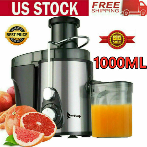 1000ML 110V Electric Juicer Fruit Vegetable Extractor Juice Maker Machine 3Speed