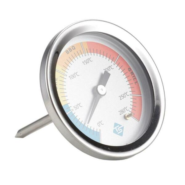 0 280â„ƒ Kitchen Thermometer Stainless Steel Barbecue BBQ Smoker Grill Temperature