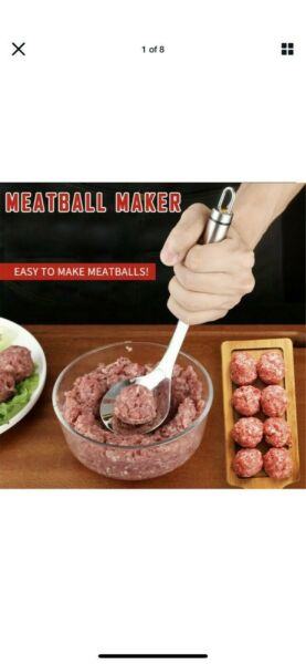 #107 NEW USA Meatball Maker Non stick Stainless Steel Meat Spoon Baller Kitchen