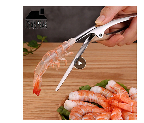 2021 Kitchen Shrimp Peeler Portable Stainless Steel Shrimp Deveiner Lobster Tool